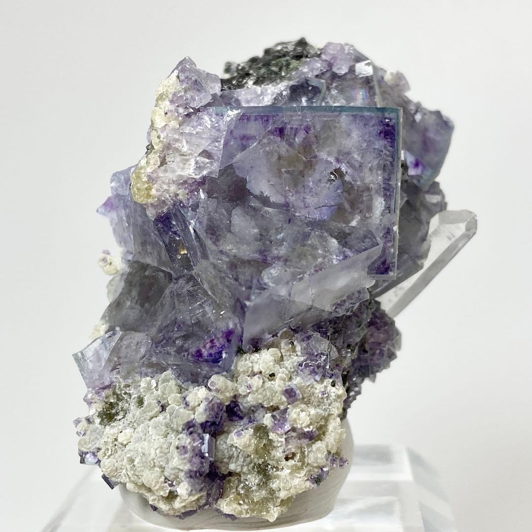 ヤオガンシャン　フローライト　クォーツ　マイカ　鉱物標本　原石　天然石　ストーン