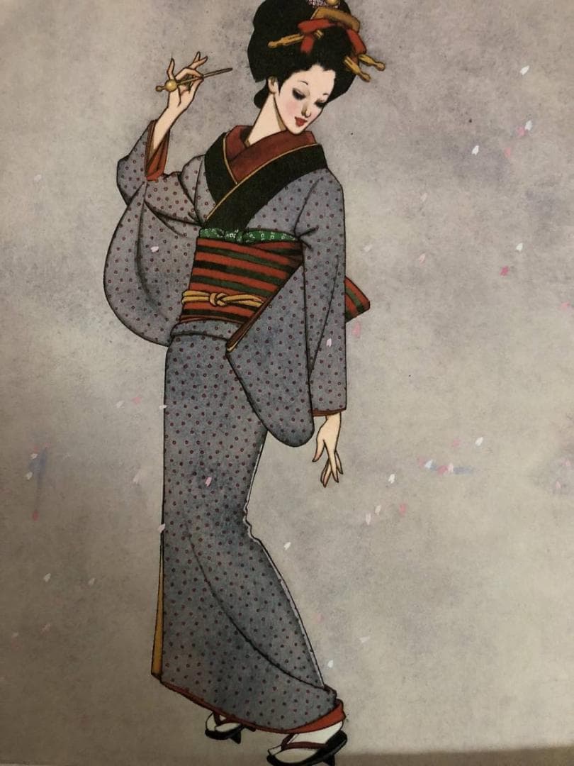 昭和レトロ、中原淳一、【惜春 昭和４６年未発表】、年代物・希少画集画