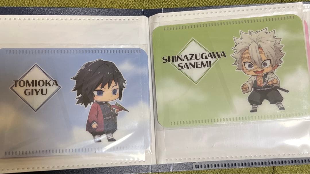 鬼滅の刃　成田アニメデッキ　パスケース　紙飛行機verフルコンプセット