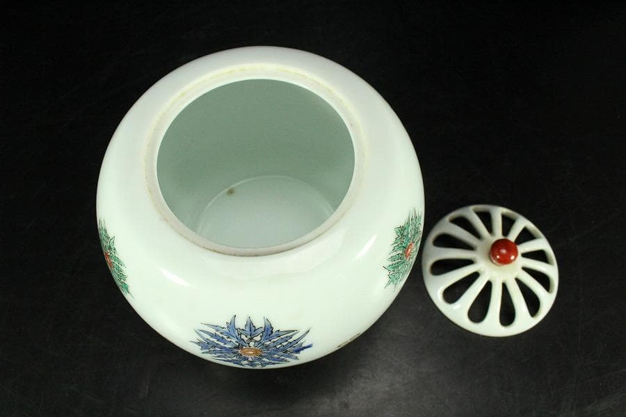 十三代 酒井田 柿右衛門 作 香炉 共箱(K-A999)