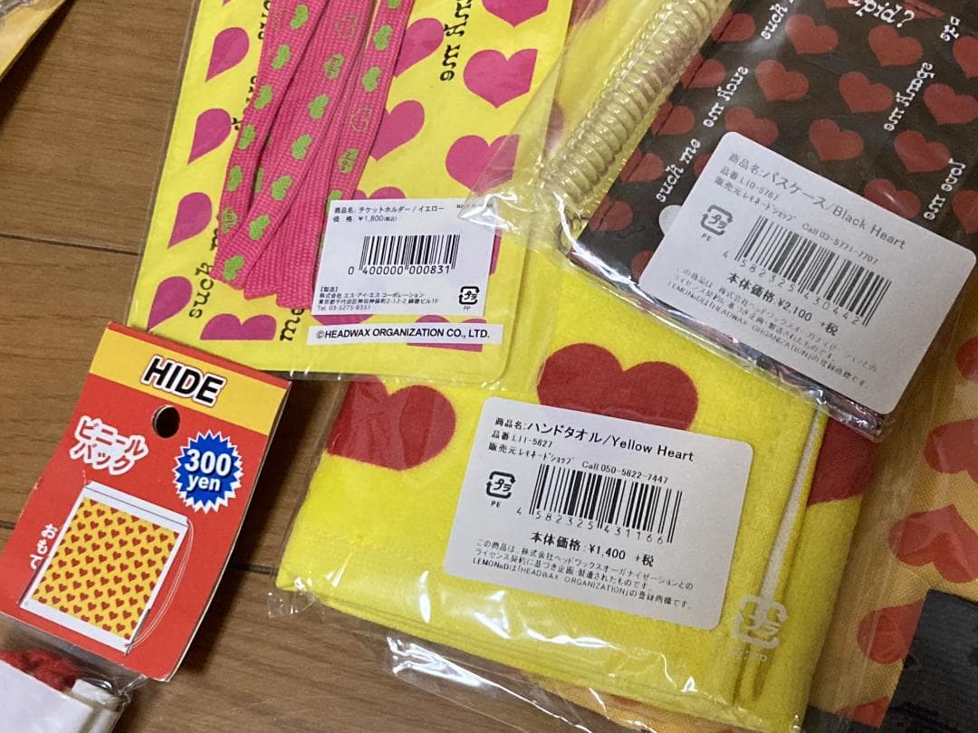 hide (X JAPAN) タオル、キーホルダー、フィギア 等グッズセット