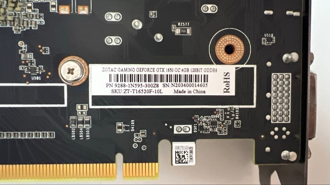 グラフィックボード・グラボ・ビデオカード ZOTAC GAMING GEFORCE GTX1650