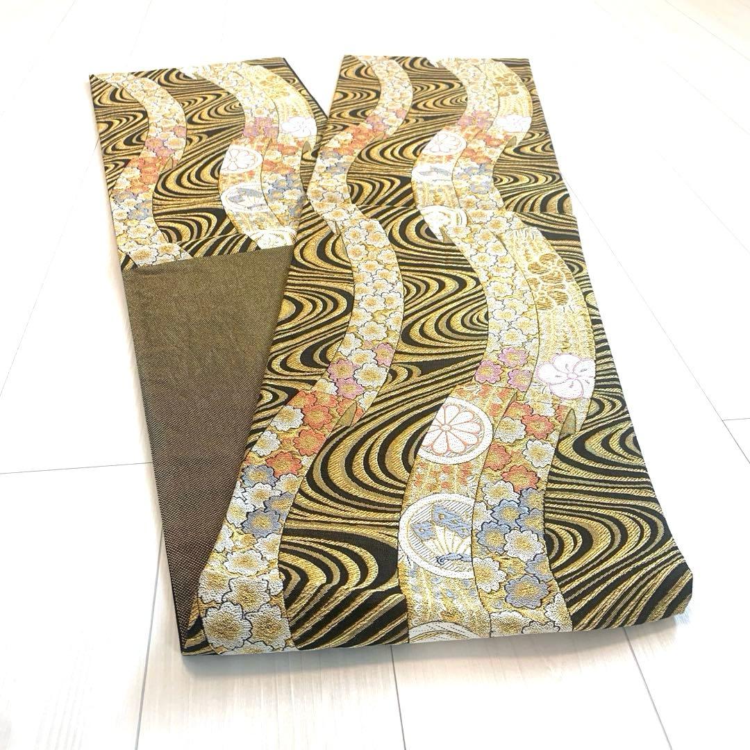 振袖 帯 2点セット 成人式 結婚式 正絹 セレモニー 赤 ボルドー 華やか