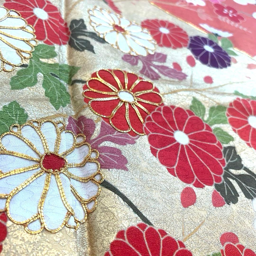 振袖 帯 2点セット 成人式 結婚式 正絹 セレモニー 赤 ボルドー 華やか