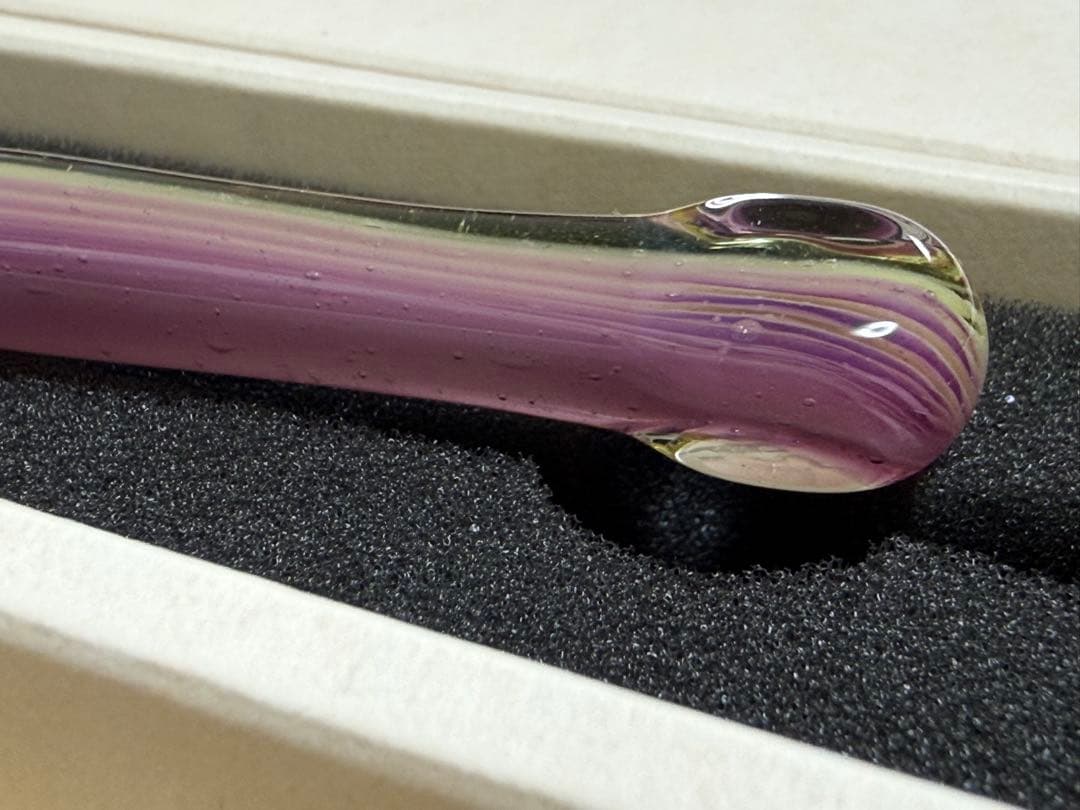 きゃろくろ◆ガラスペン◆木目 グレープ＆マスカット 中字