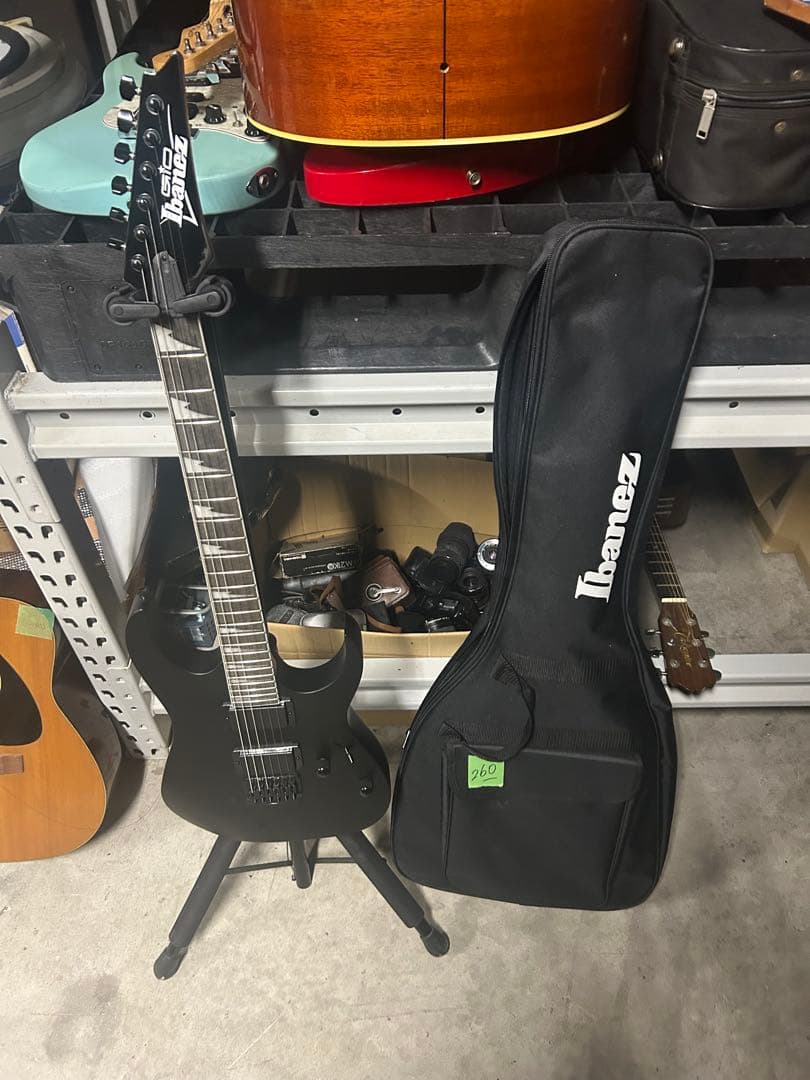 Ibanez エレキギター ブラック ギターケース付き GRG121DX