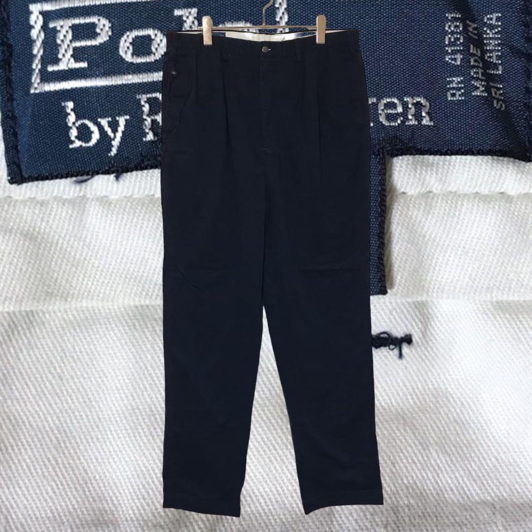 Polo Ralph Lauren 黒 コットン チノ スラックス 下北沢 原宿