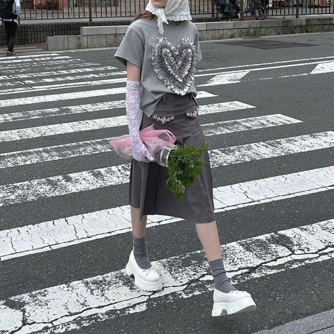 スカート POPPY PEARL PLEATED SKIRT