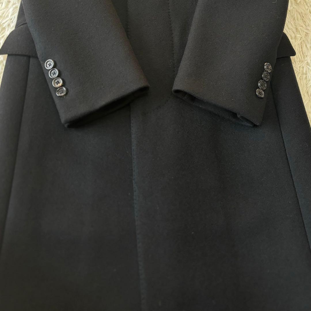 ラルフローレン　チェスターコート　イタリー製　ブラック　36 比翼式