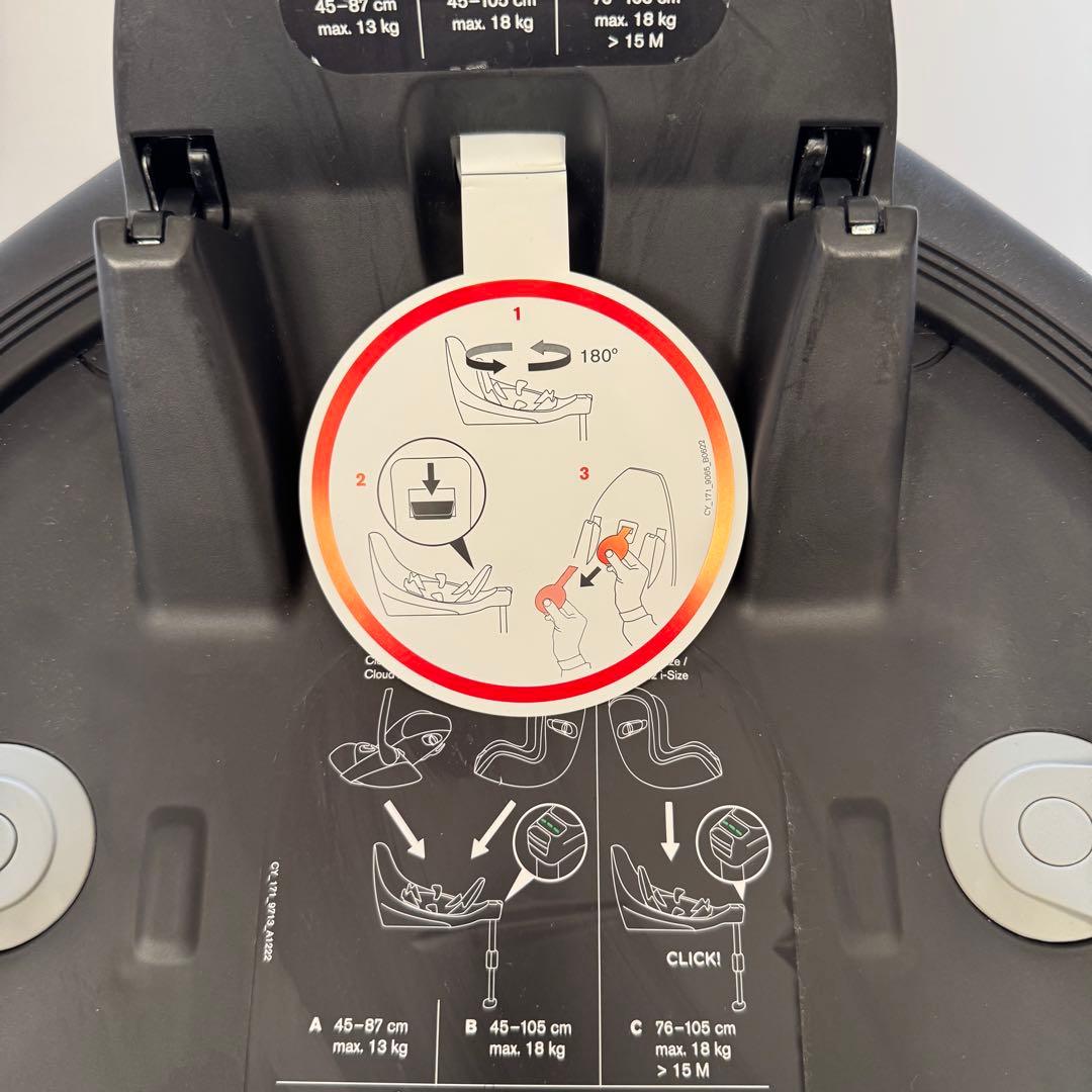 【美品】サイベックス クラウドT ブラック ベースTセット チャイルドシート