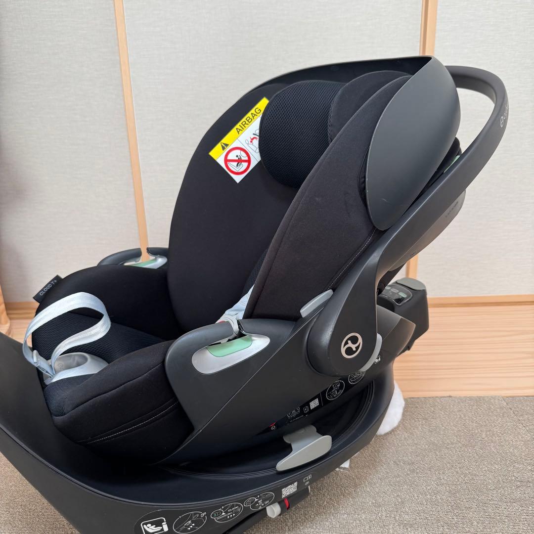 【美品】サイベックス クラウドT ブラック ベースTセット チャイルドシート