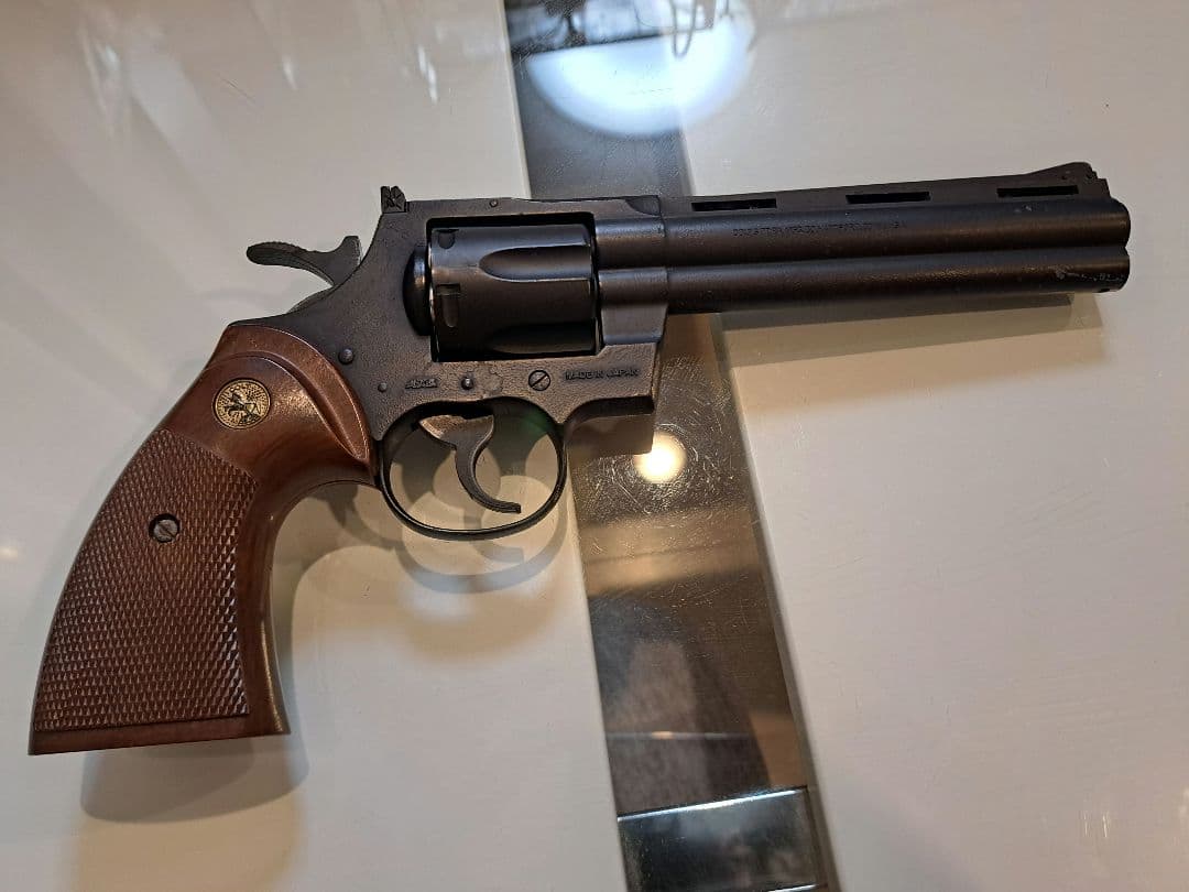 日本製 モデルガン エアガン ブラック リボルバー