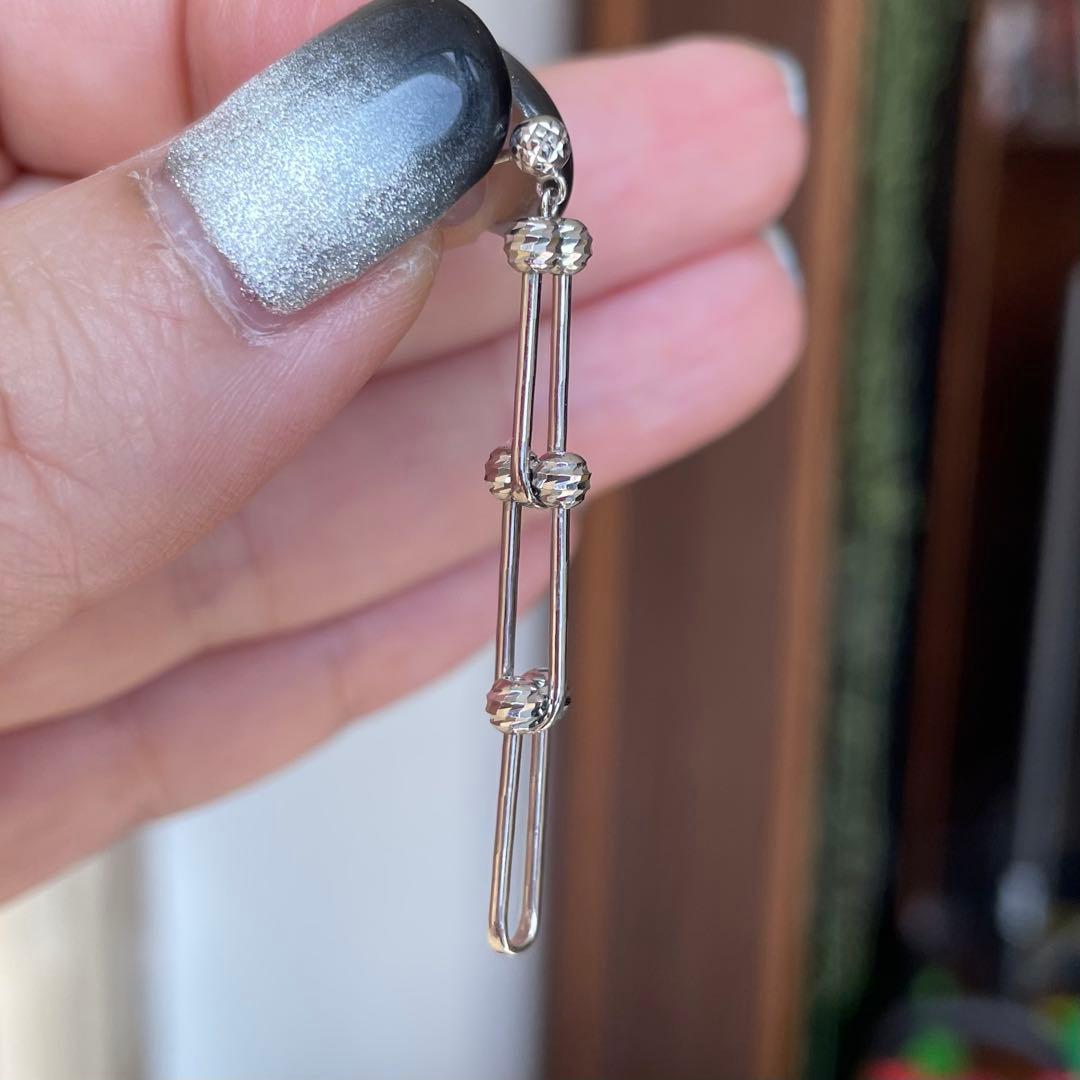 新品！ Pt900 ピアス ハードウェア ミラーボール