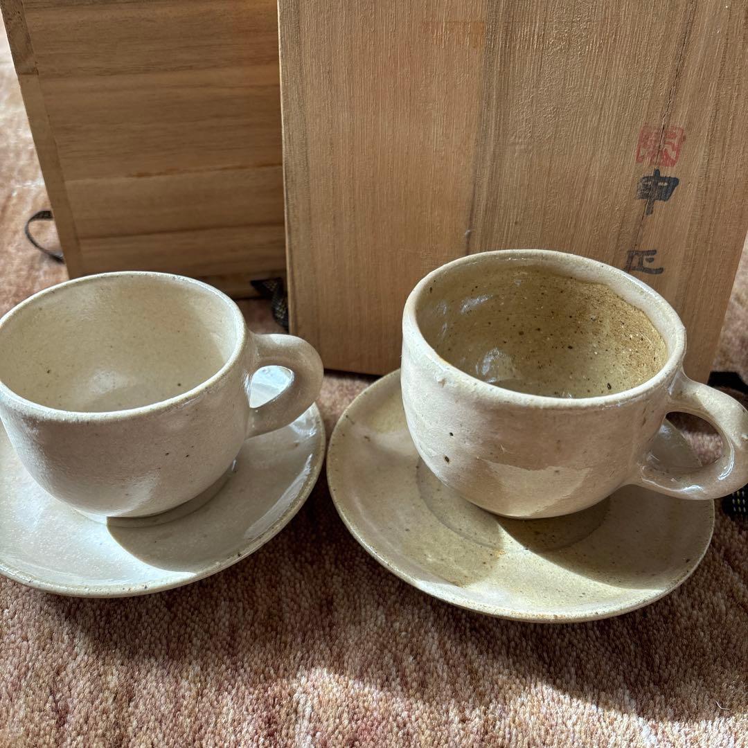 韓国 伝統陶芸家 申正煕　コーヒーカップ共箱