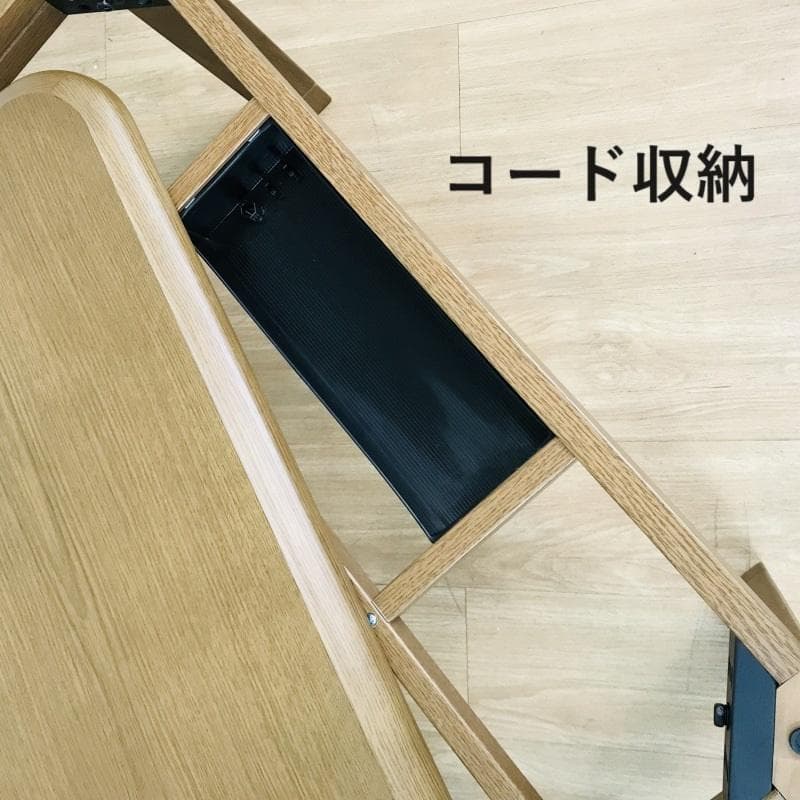 シンプル　温風ファンヒーター こたつテーブル80