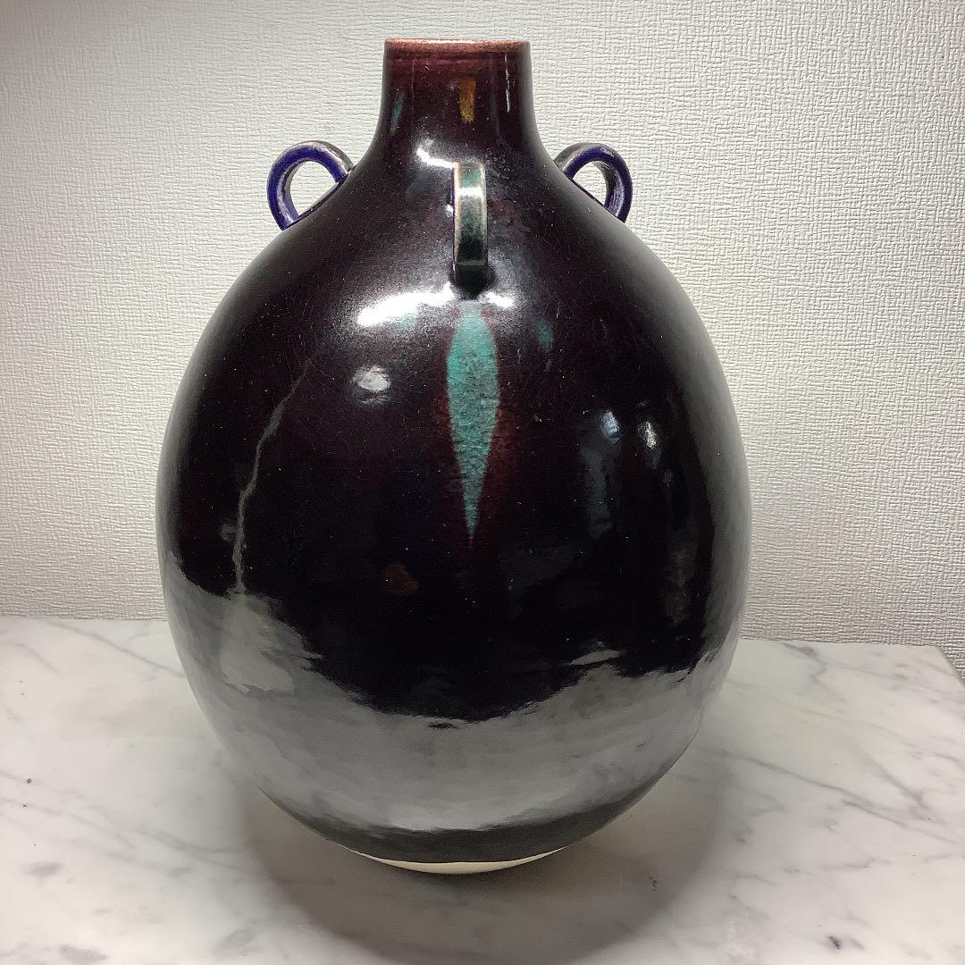 「再値下げ」九谷焼　三代　徳田八十吉(正彦銘) 彩釉壺