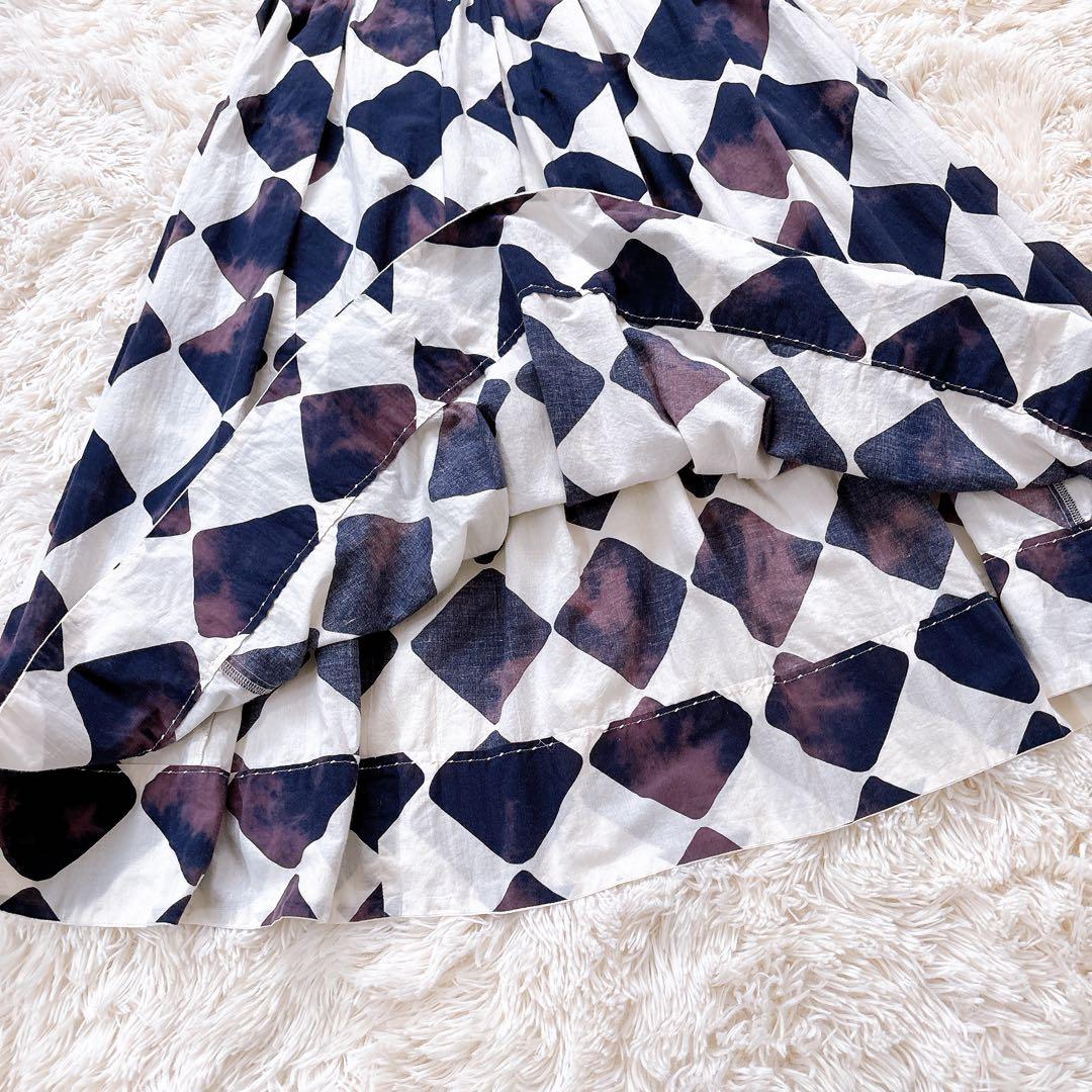 希少☆COMME des GARCONSコムコム ダイヤチェック ひざ丈スカート