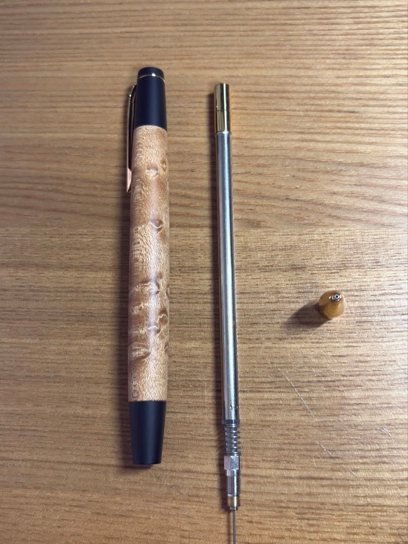 野原工芸　バーズアイメープル　新型シャーペン