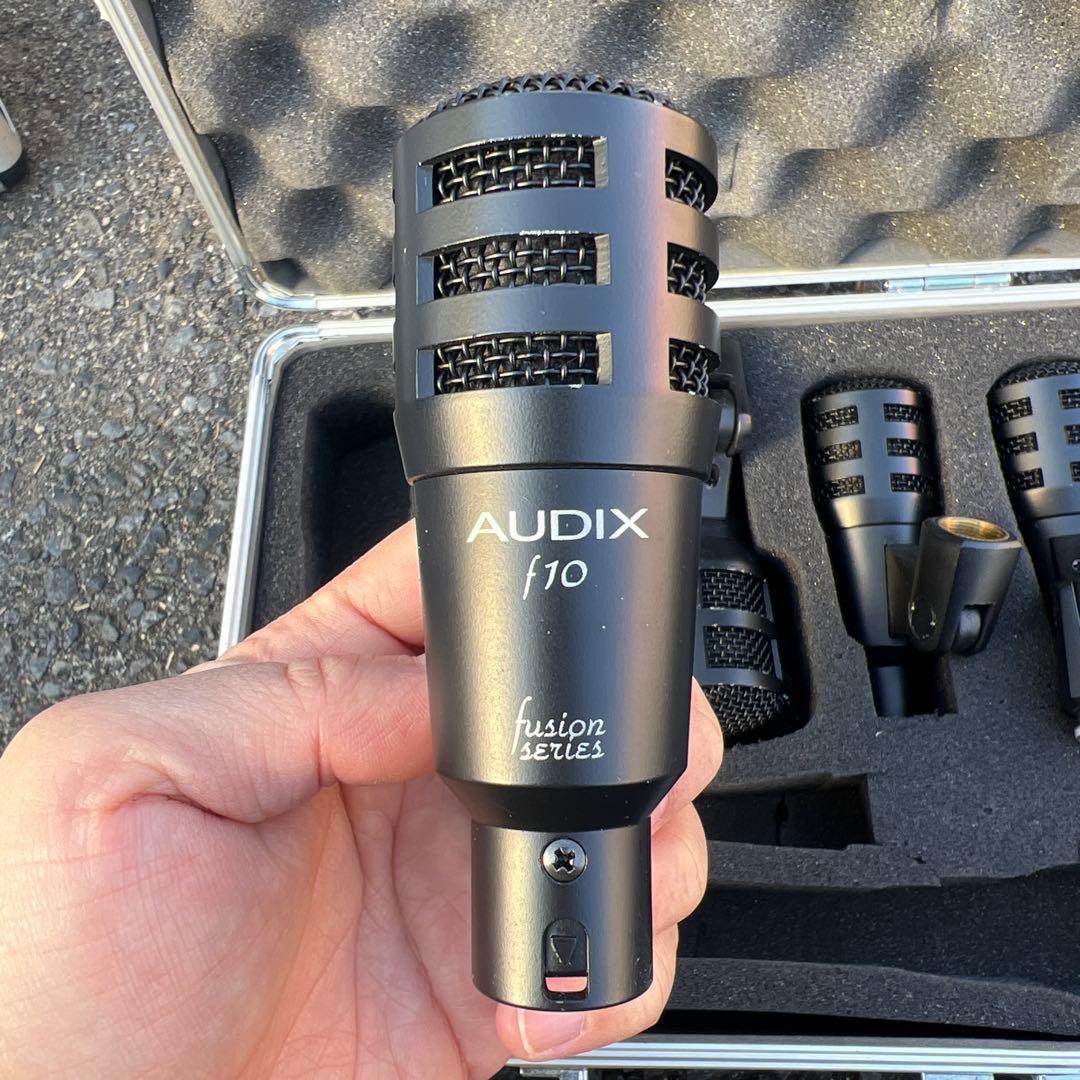 AUDIX f10 f12 マイク 4本セット　ジェラルミンケース付き