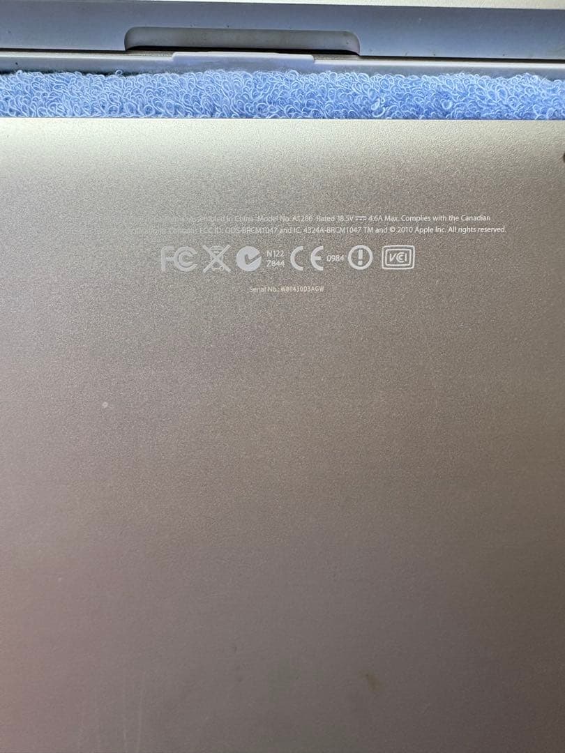 MacBook Pro (15-inch, Mid 2010) 本体のみ