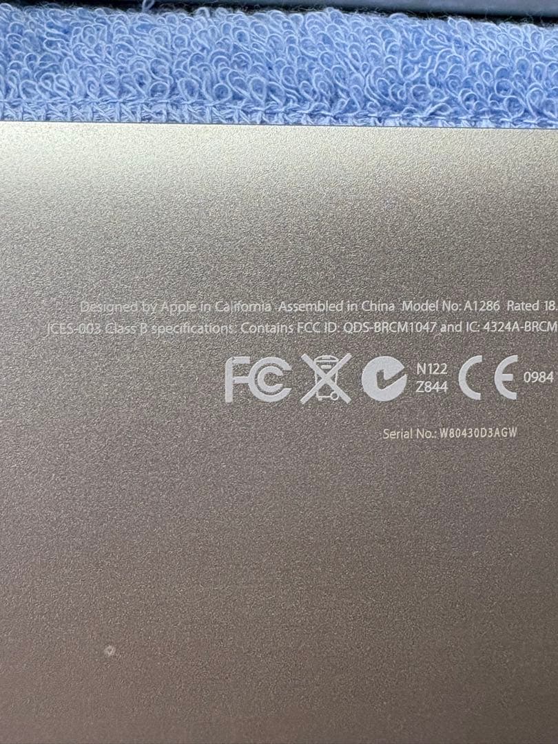 MacBook Pro (15-inch, Mid 2010) 本体のみ