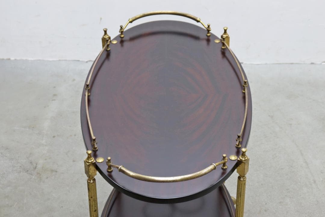 ヴィンテージ クラシカル トローリー キッチン ワゴン シェルフ キャスター