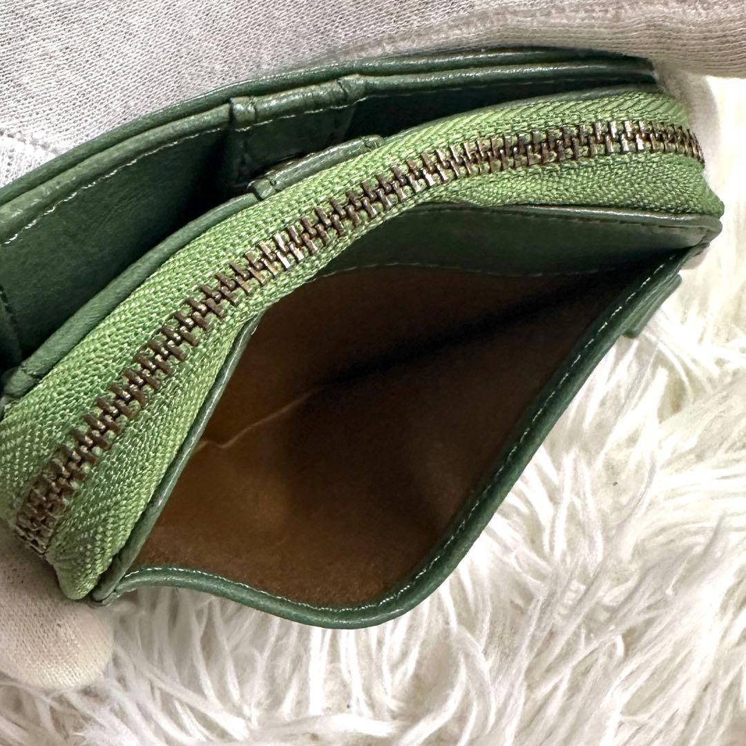 未使用品✨Dakota ダコタ アニマーレ 動物 二つ折り財布 グリーン