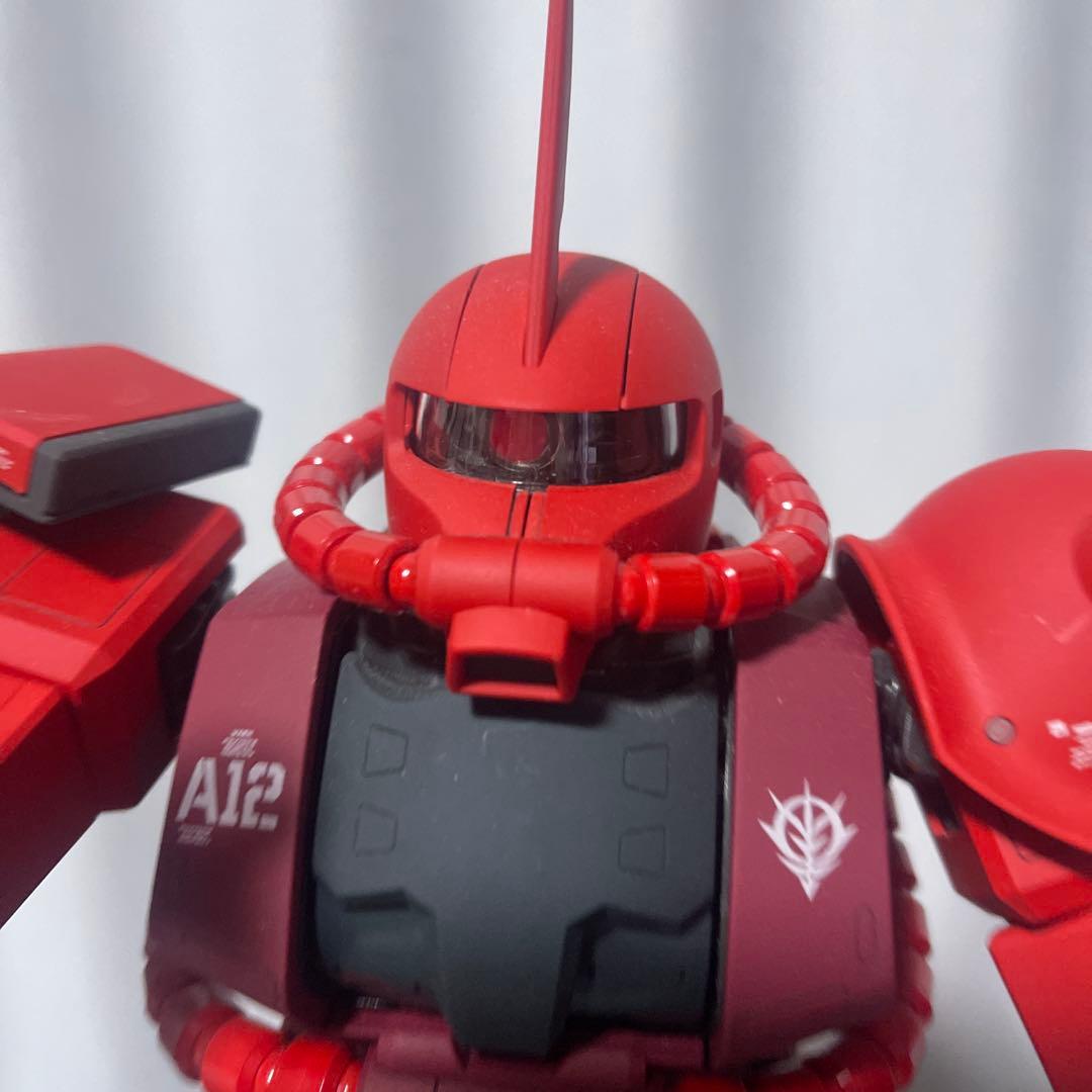 【美】【癒し】PGシャア専用ザクⅡ 組み立て塗装済みジャンク品