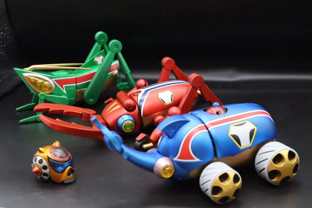 タイムボカンメカ3機＆ミニメカ＆タイムガイコッツ【全塗装・完成品】