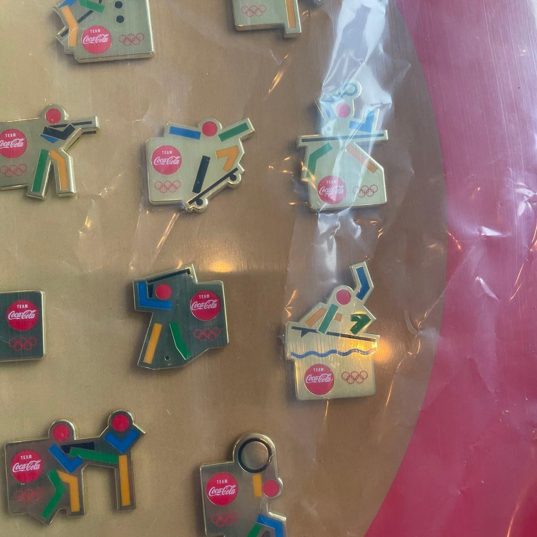 東京オリンピック　額装 ピンバッジ コレクション コカコーラ　オリンピック