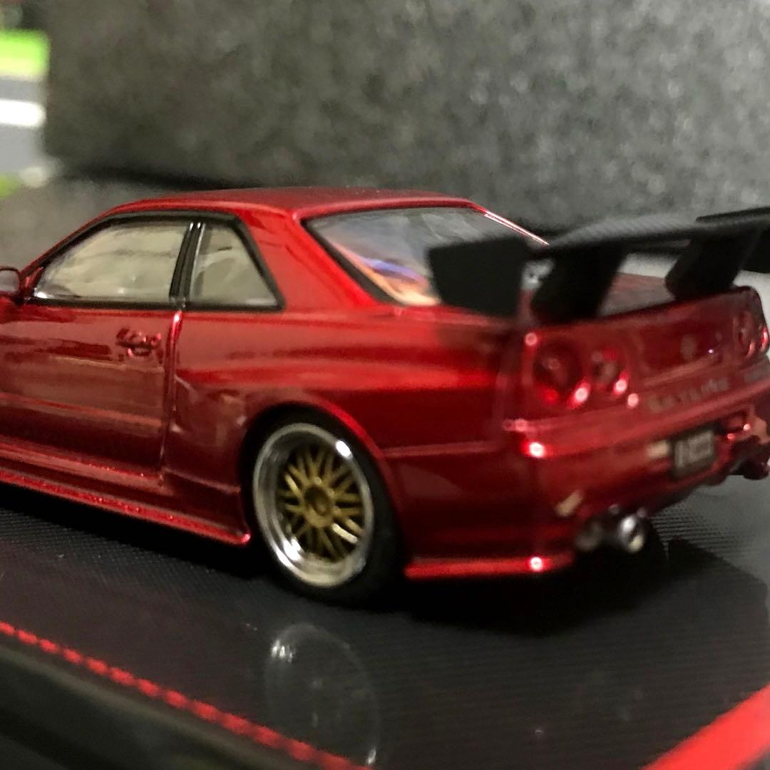 イグニッションモデル 1/64 スカイライン R34 GTR 限定レッド　未開封