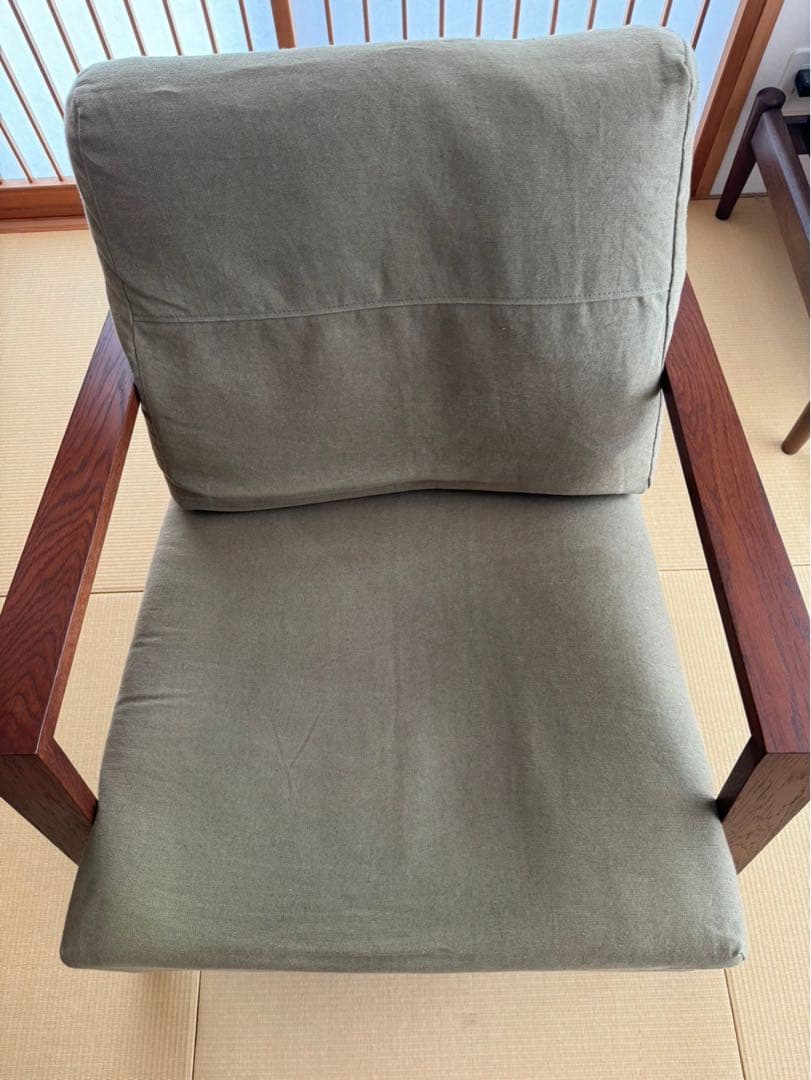 広松木工　1人がけソファ　オットマン　セリオ