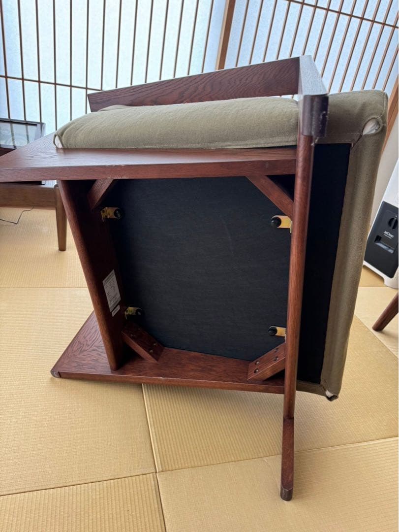 広松木工　1人がけソファ　オットマン　セリオ