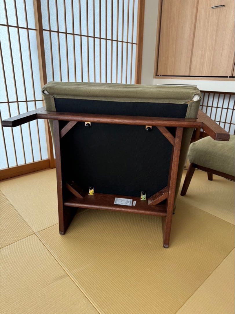 広松木工　1人がけソファ　オットマン　セリオ