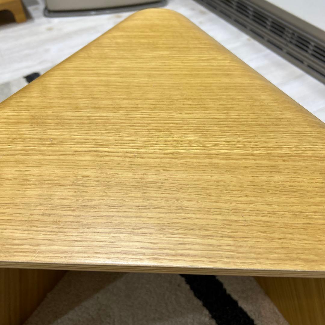 無印良品　重なるテーブルベンチ　大小　オーク材