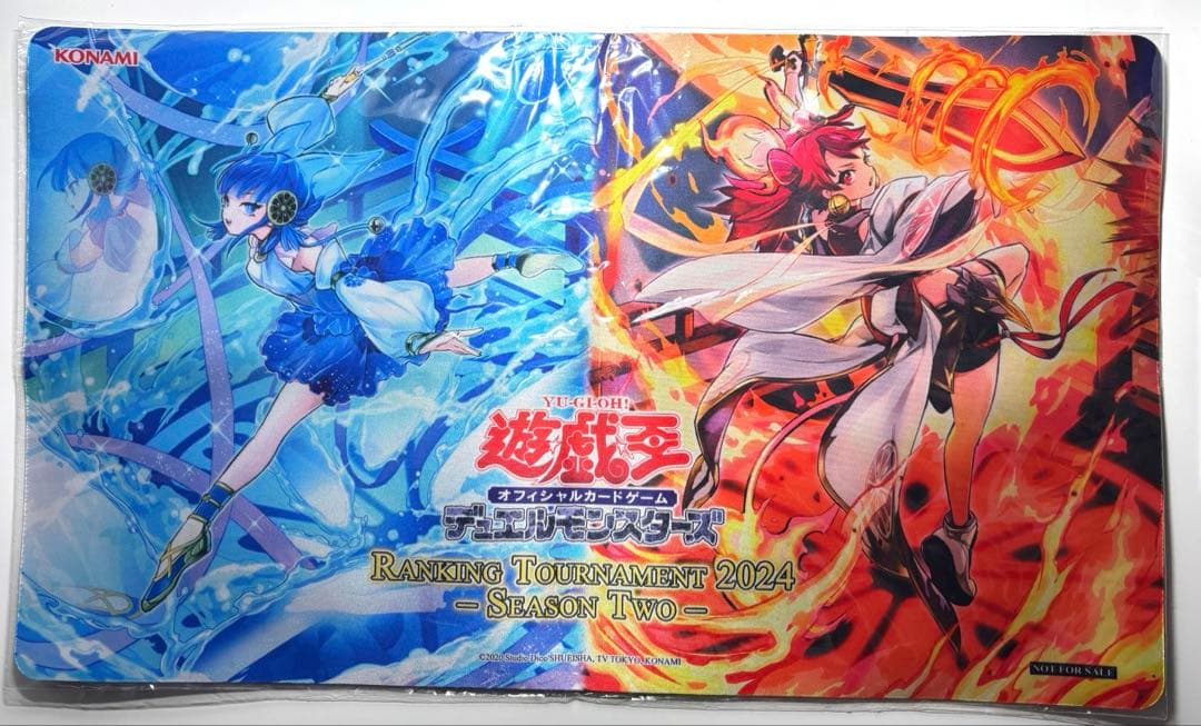 遊戯王　御巫の水舞踏 御巫の火叢舞 アジア限定　プレイマット