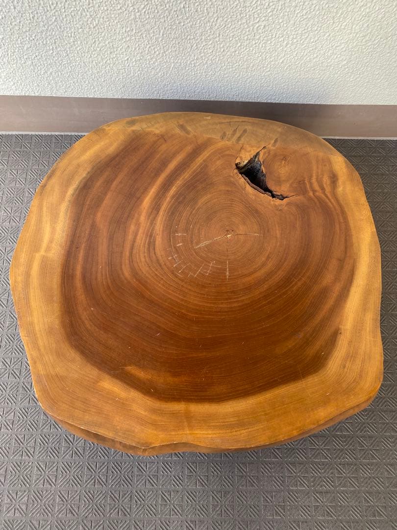 天然木 一枚板 花台 座卓 ローテーブル ちゃぶ台 飾り台 ディスプレイ台