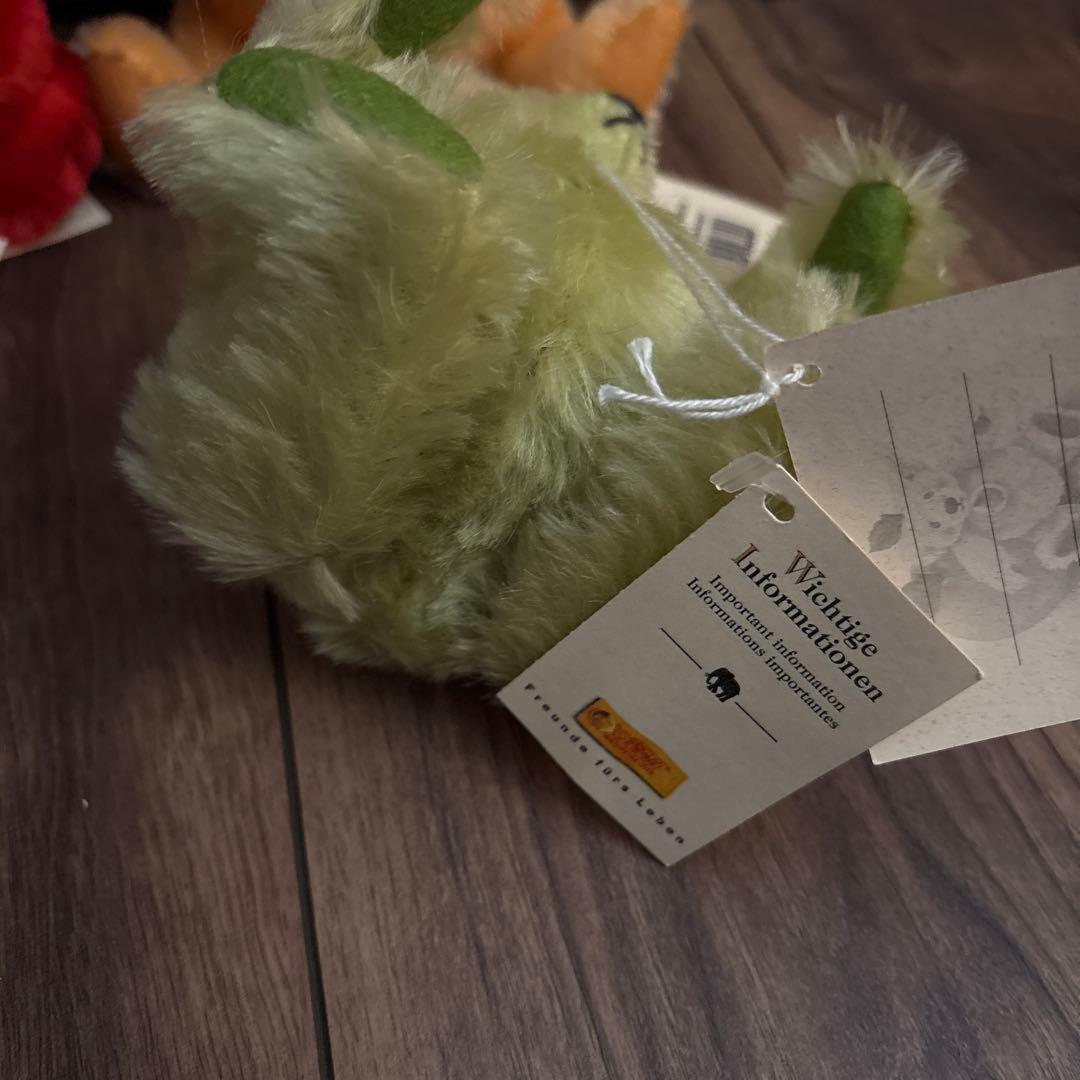 りす シュタイフテディベア パンプキン ストロベリー 青リンゴ☆美品☆