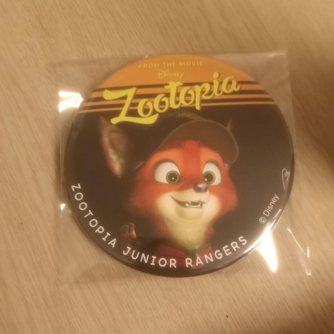 ディズニー ズートピア スタンド付き 缶バッジ