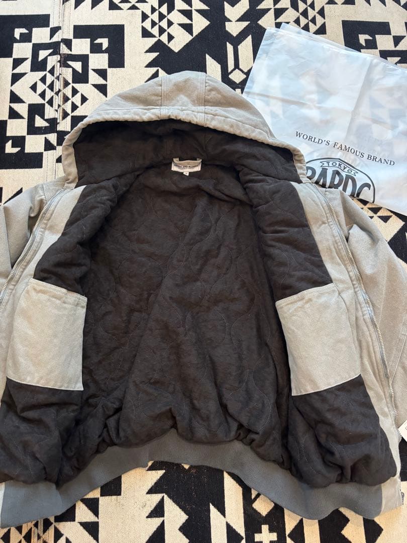 HENRY HAZE フード付きジャケット L グレー