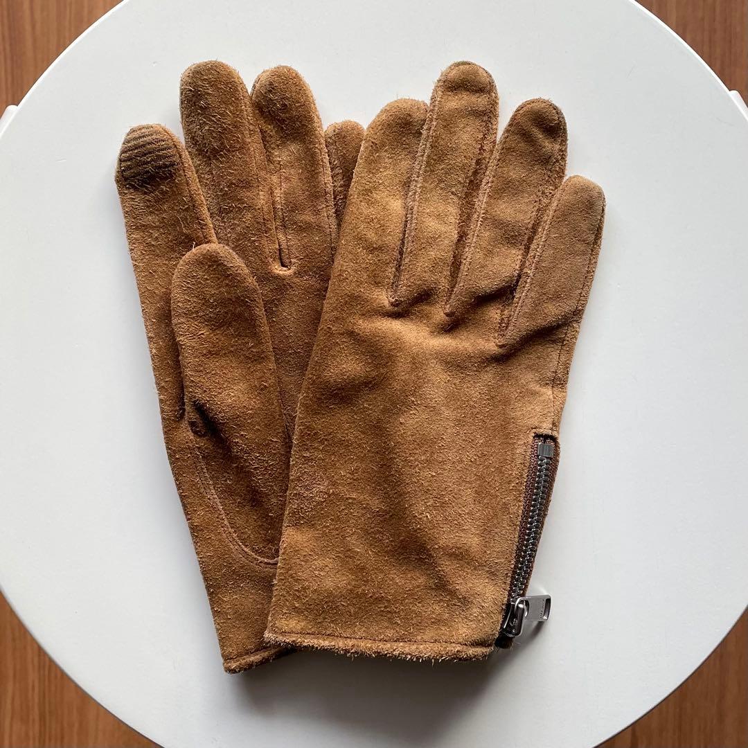 【値下】nonnative ノンネイティブ　グリップスワニー　スエード　手袋