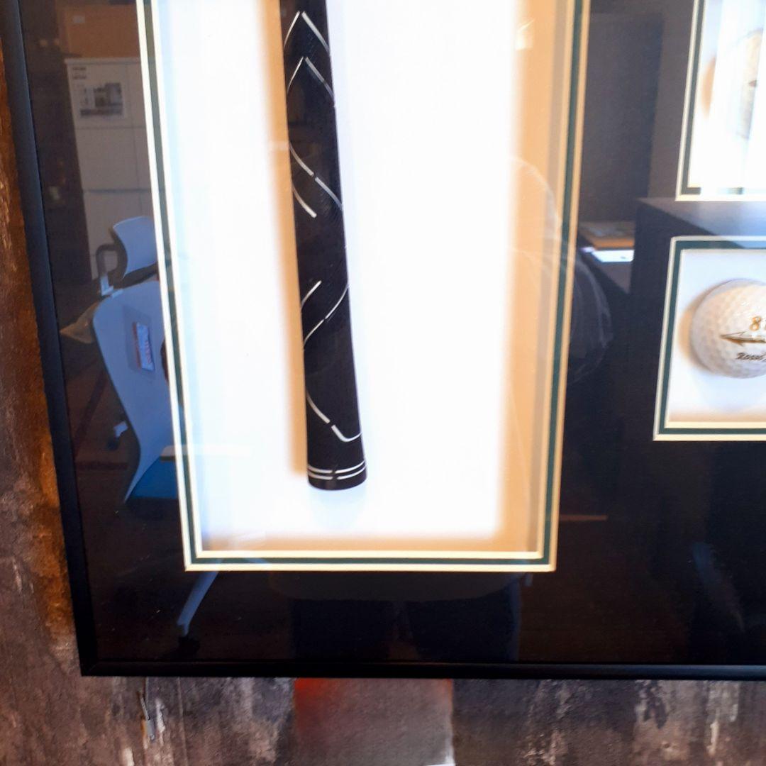 輸入雑貨　ゴルフ　パット&ボール入り　オブジェ　アートパネル