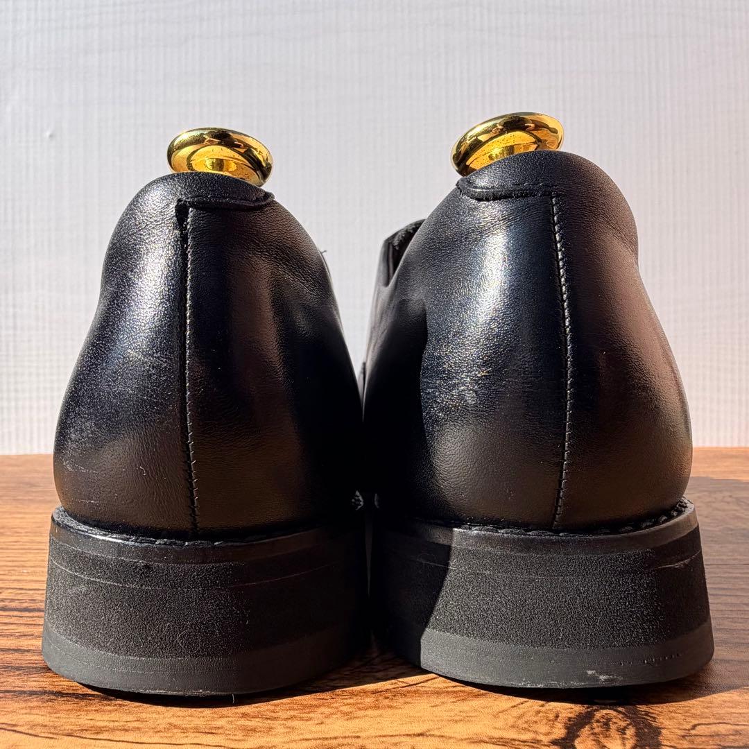 アシックスランウォーク ストレートチップ 25.5cm ブラック 内羽根 革靴