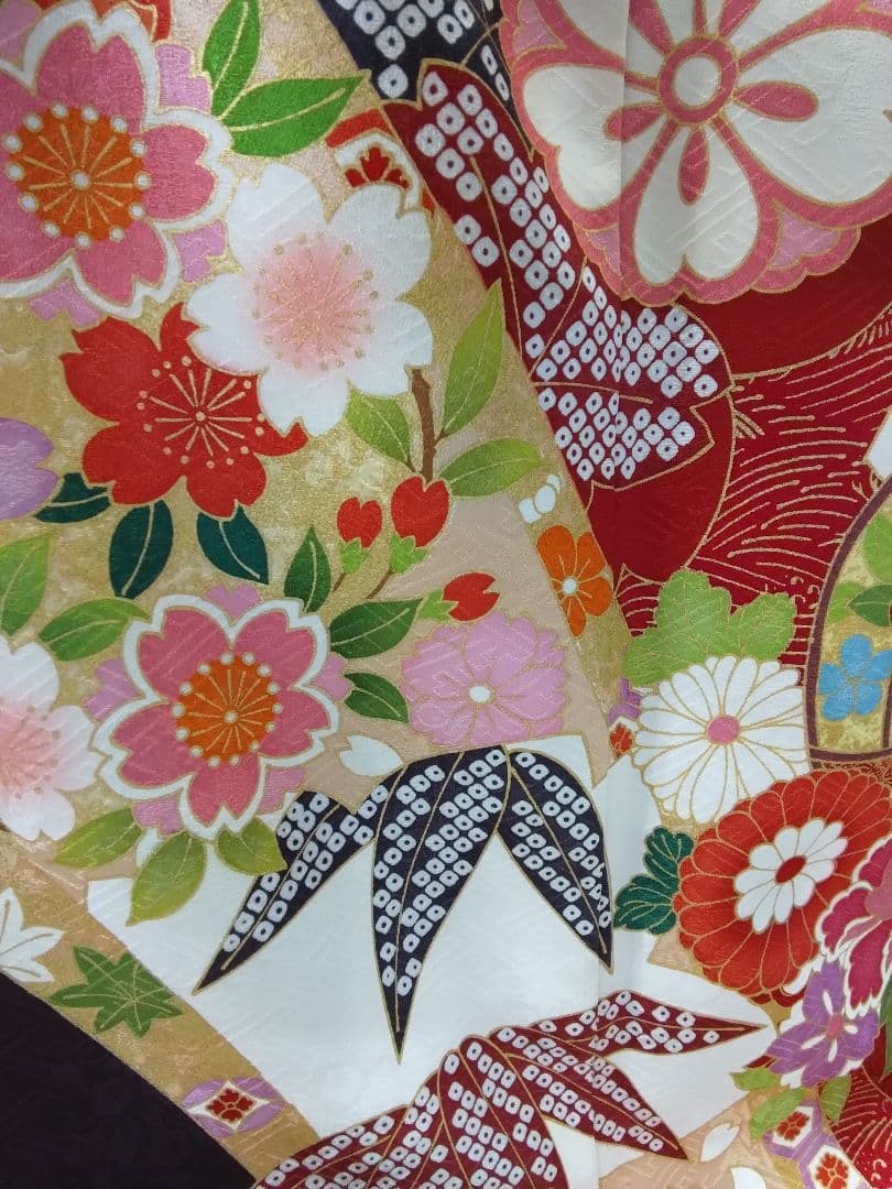 振袖フルセット、正絹振袖成人式、重ね衿帯揚げ帯締め、高級袋帯、襦袢、ガード加工