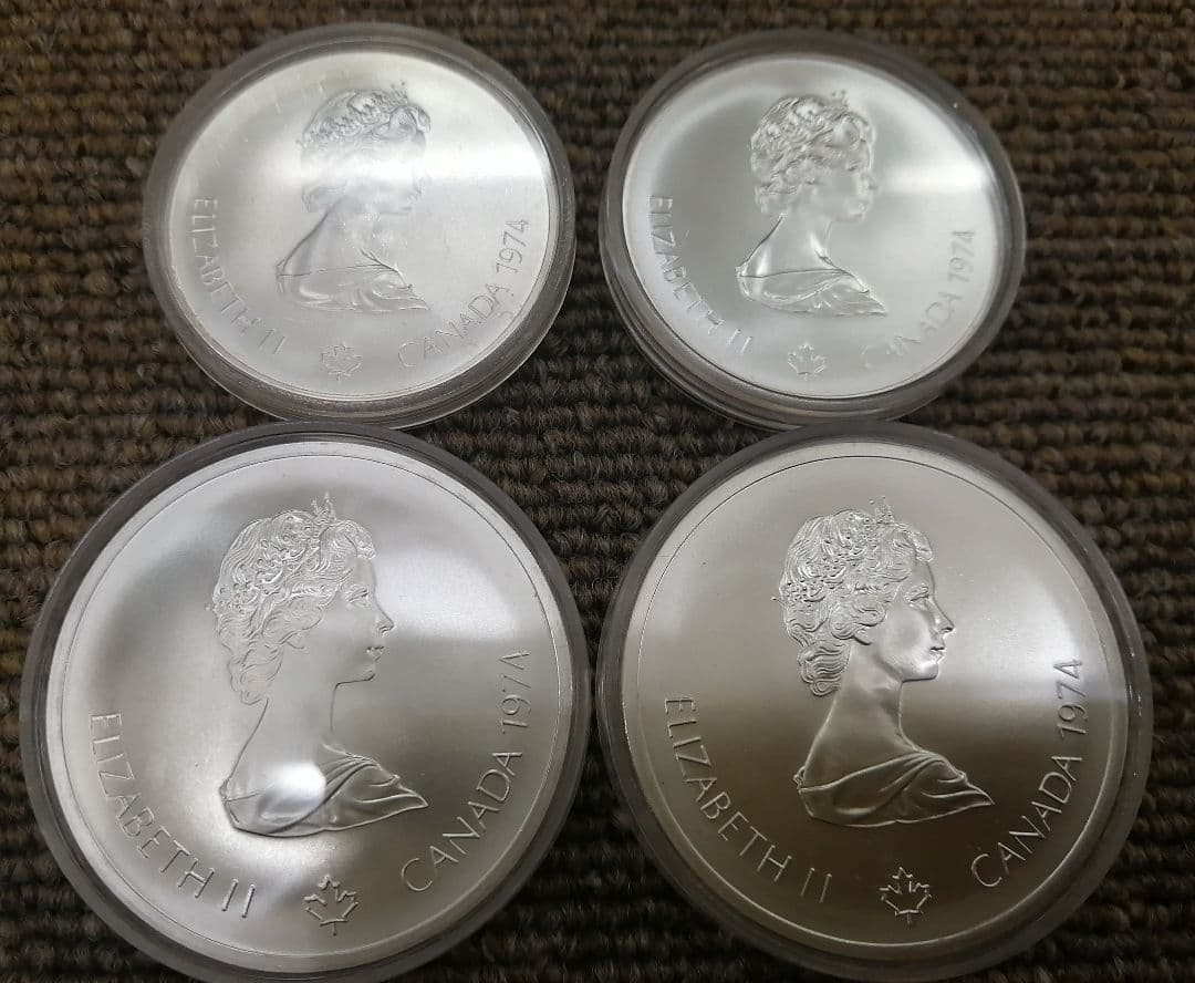 モントリオール五輪記念銀貨 4枚セット