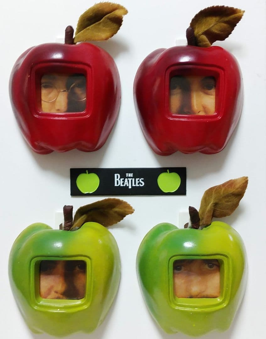 ビートルズ ！ジョン・ポール・ジョージ・リンゴ♣東芝音楽工業ビートルズ壁掛りんご