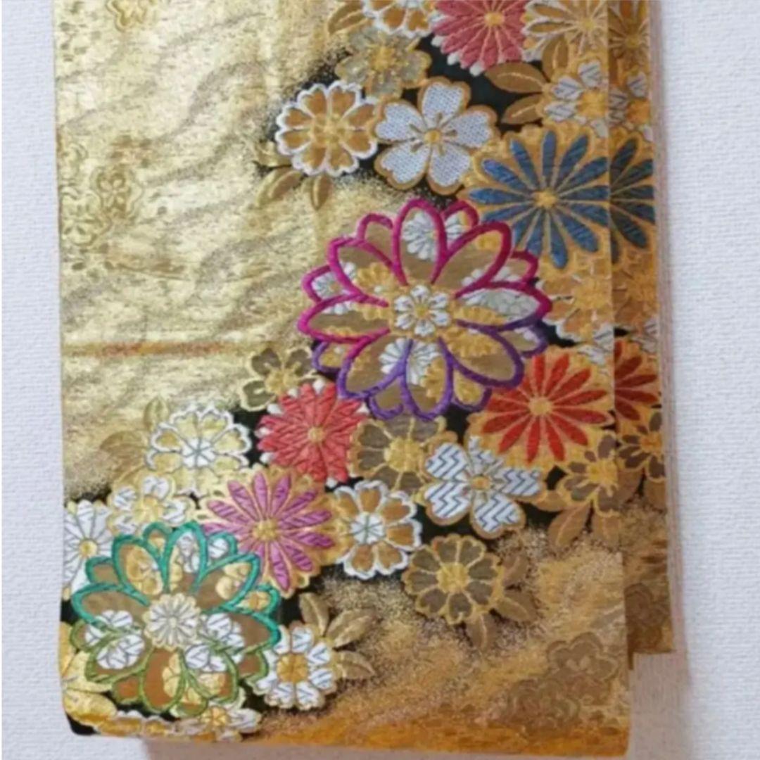 【2回着用】振袖◆8点セット◆成人式◆卒業式など クリーム色 花柄