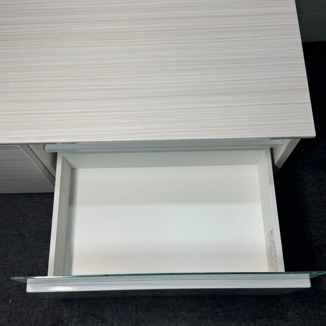 テレビ台 120cm デミオ ハイグロス ホワイト AVボード 白 d4555