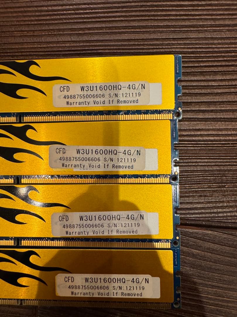 elixir W3U1600HQ-4G/N 4GB DDR3 メモリ 4枚セット