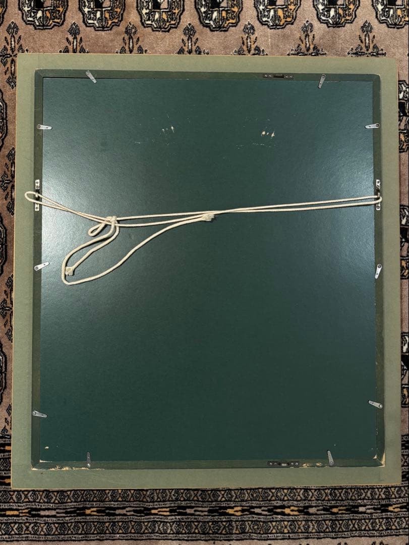 USED / art 油彩画 花瓶のバラ